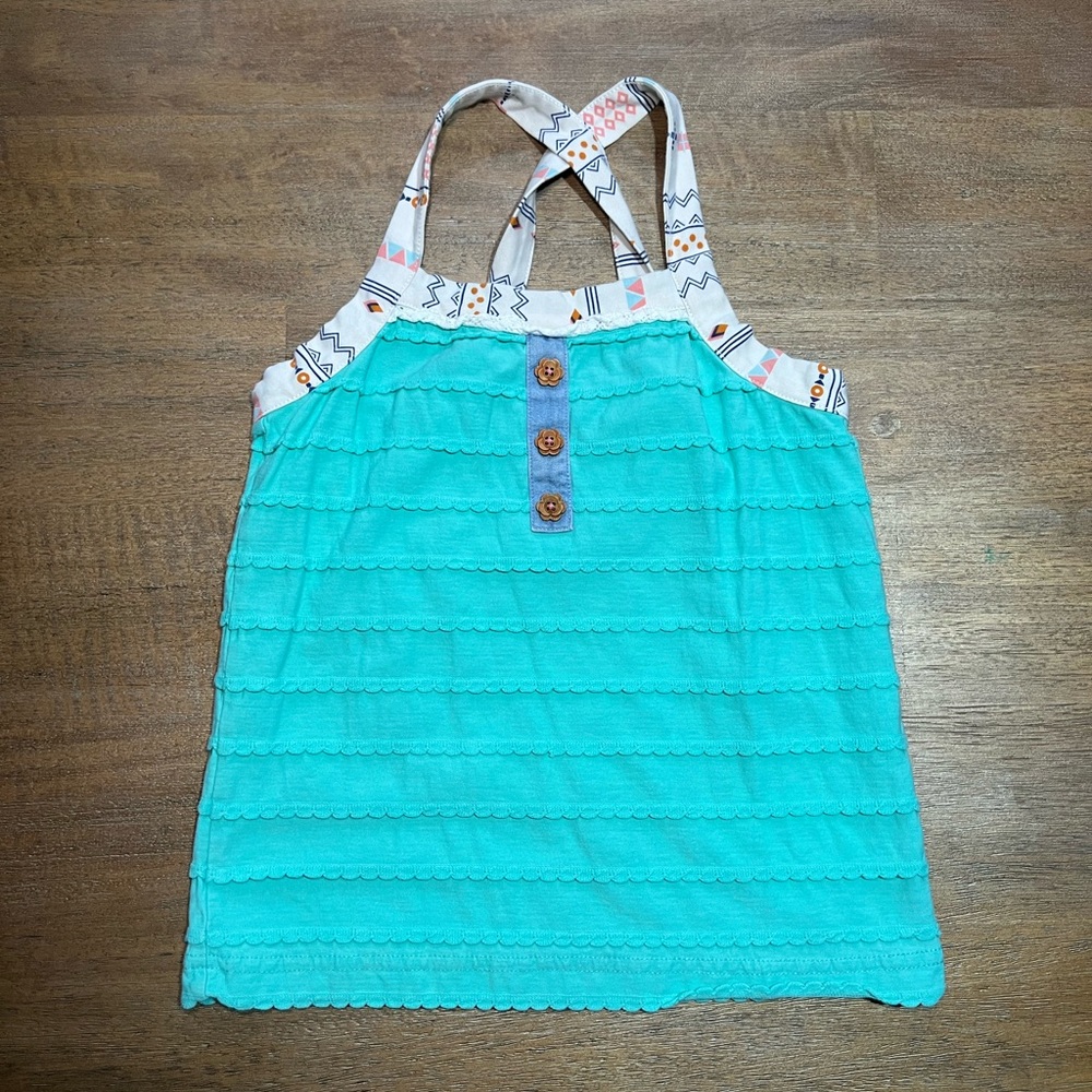 Matilda Jane Aqua Scalloped Top
